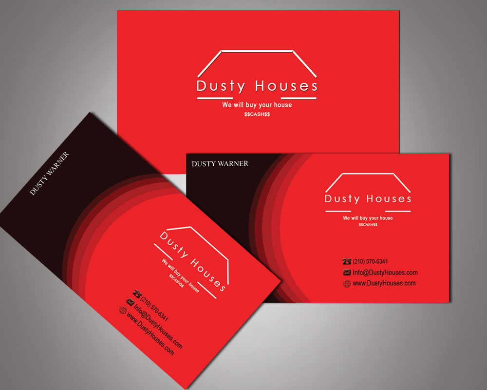 Business Card Design by vishvakarmain for Dusty Houses | Design #3992399