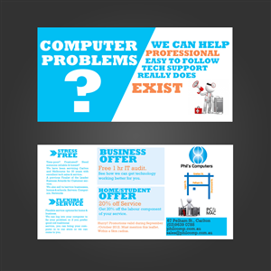 Flyer Design by AK for Phils Computers | Design: #1095809