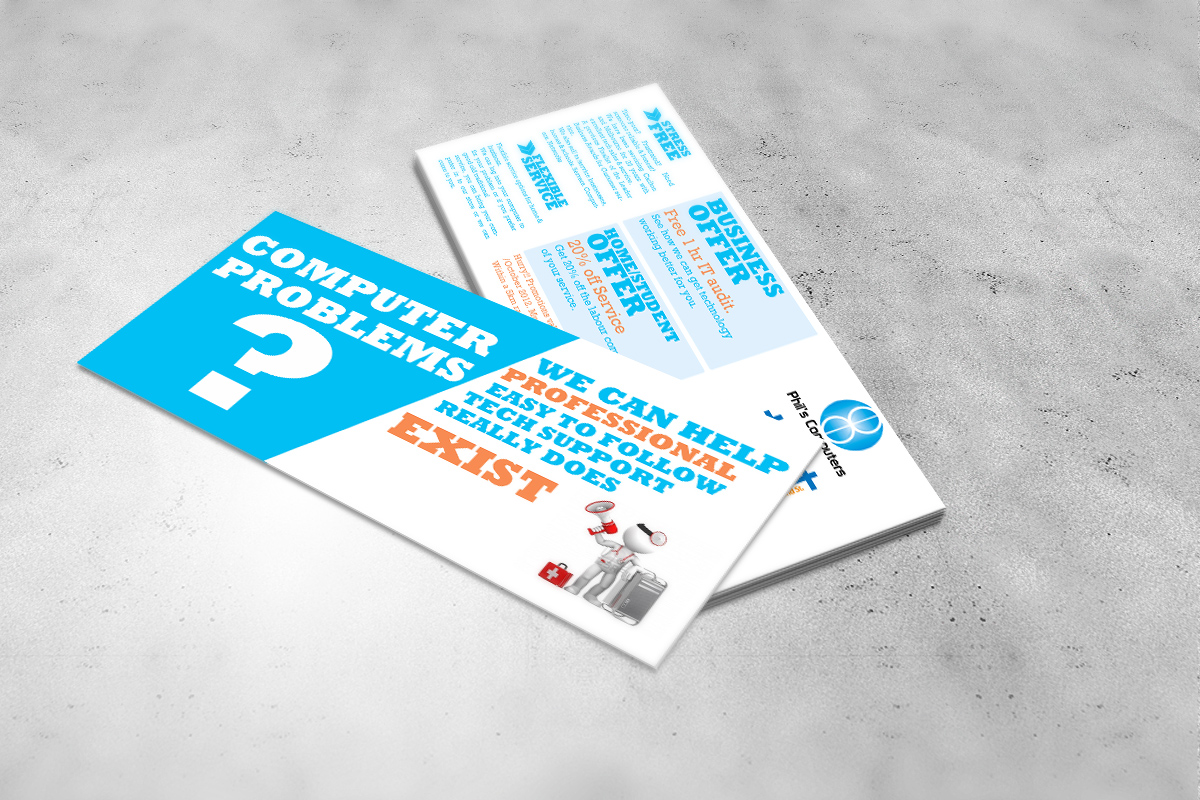 Flyer Design by AK for Phils Computers | Design #1096074