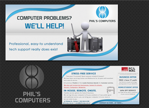 Flyer Design by Creative Chamber for Phils Computers | Design: #1089846
