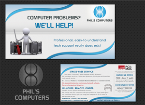 Flyer Design by Creative Chamber for Phils Computers | Design: #1089848