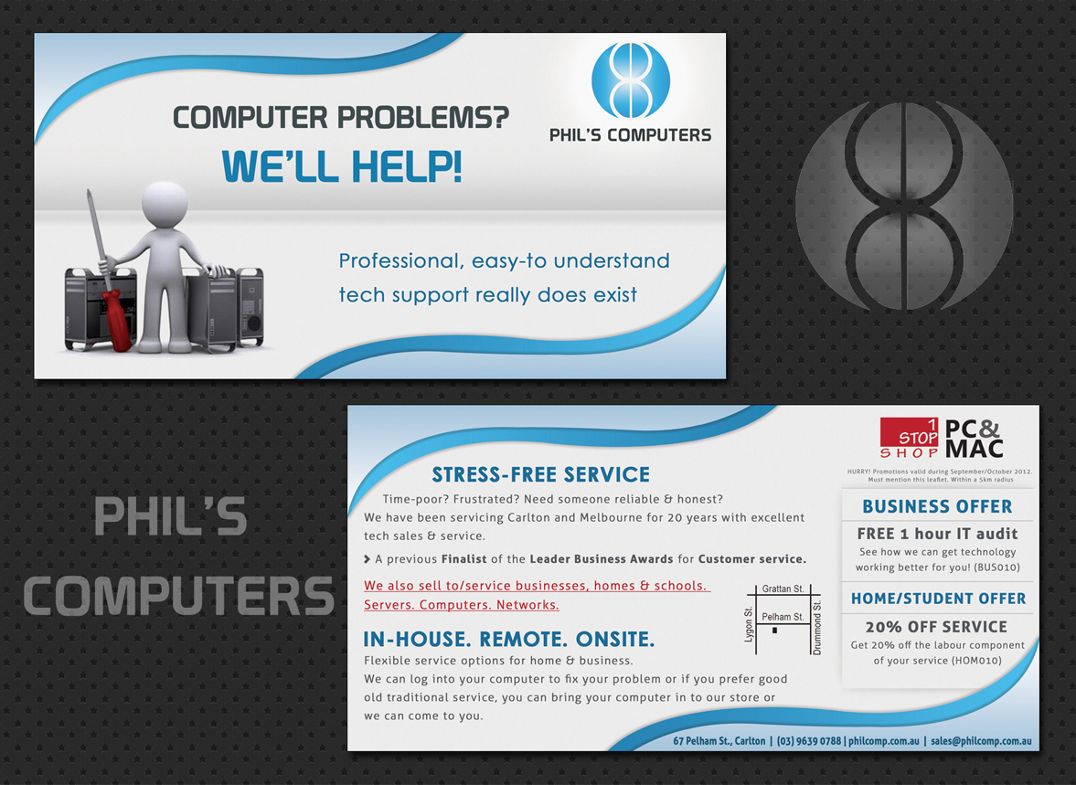 Flyer Design by Creative Chamber for Phils Computers | Design #1098003
