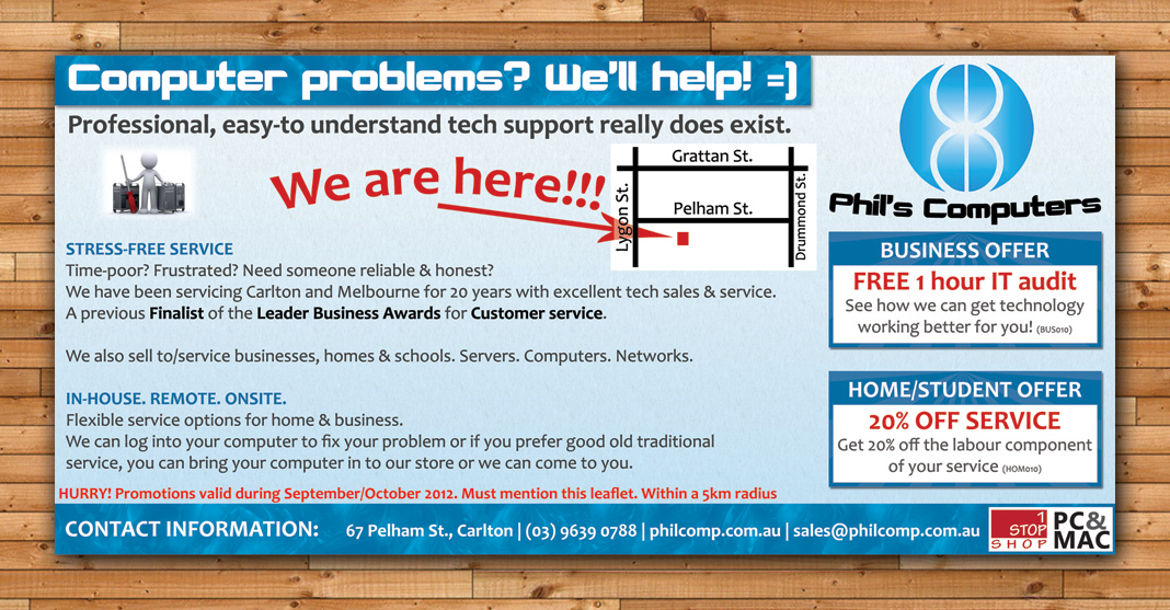 Flyer Design by Levardos for Phils Computers | Design #1085412