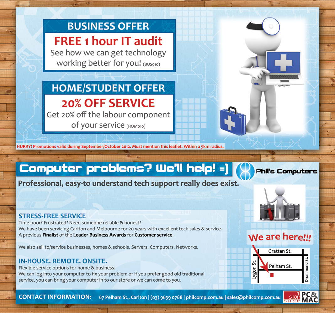 Flyer Design by Levardos for Phils Computers | Design #1099642