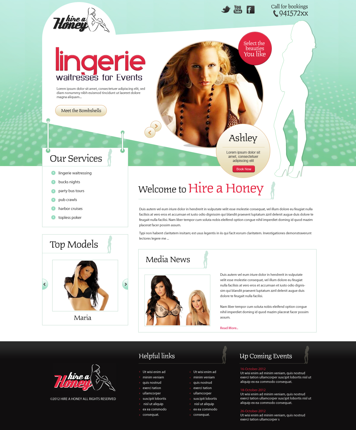 Web Design by designcruze for hireahoney | Design #1135224