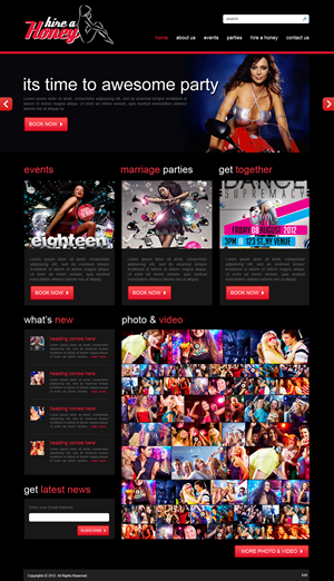 Web Design by pb for hireahoney | Design: #1134218