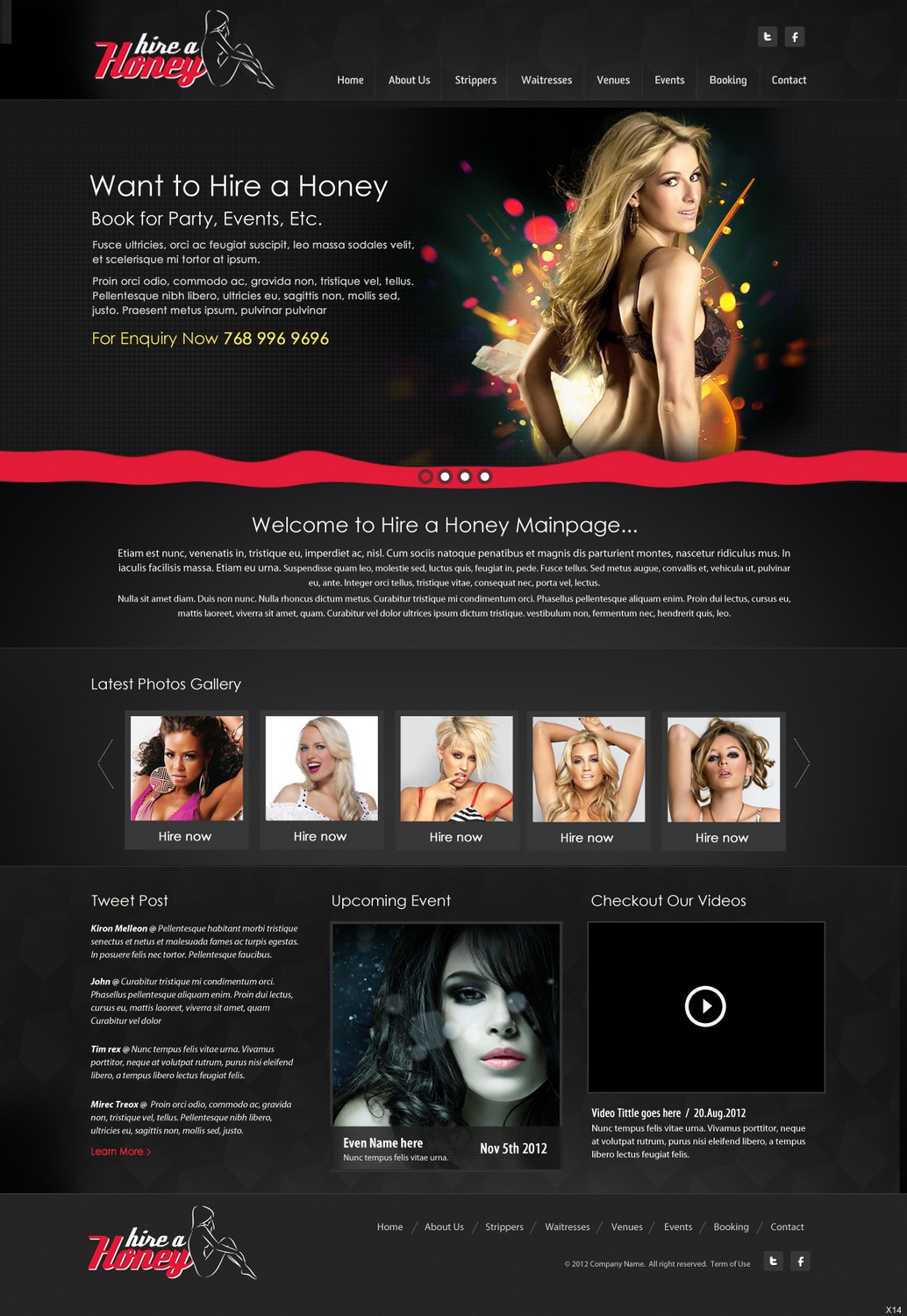 Web Design by pb for hireahoney | Design #1134220