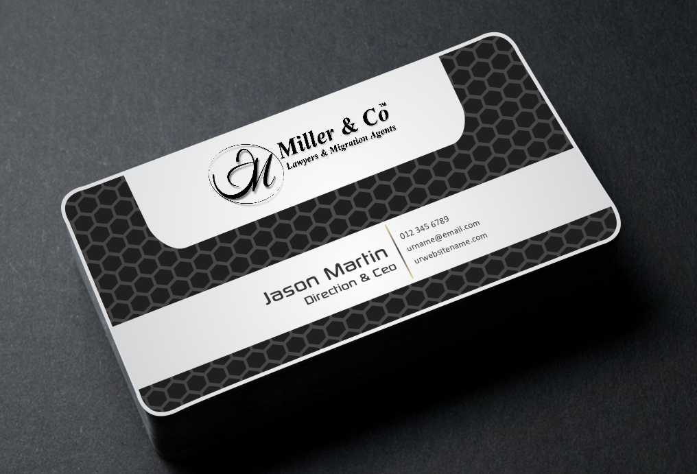 Business Card Design by AwsomeD for Miller& Co Lawyers & Migration Agents | Design #4009020