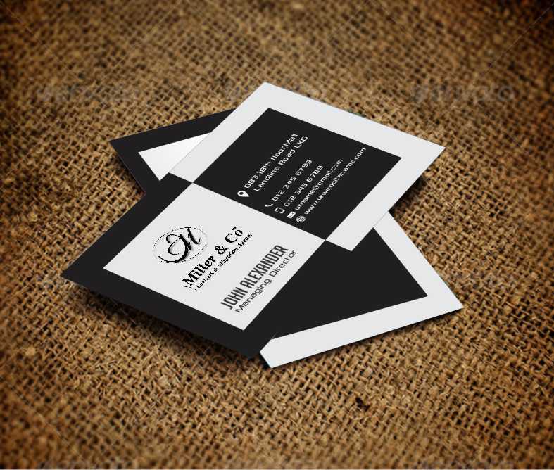 Business Card Design by AwsomeD for Miller& Co Lawyers & Migration Agents | Design #4009025