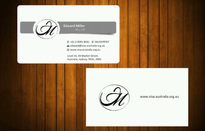 Business Card Design by Honneyjs for Miller& Co Lawyers & Migration Agents | Design #3996711