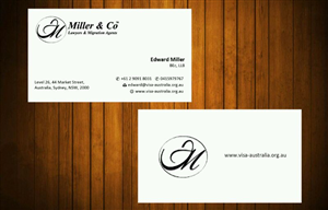 Business Card Design by Honneyjs for Miller& Co Lawyers & Migration Agents | Design: #3996726