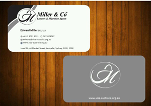 Business Card Design by Honneyjs for Miller& Co Lawyers & Migration Agents | Design: #3996800