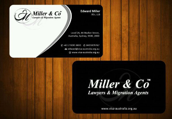 Business Card Design by Honneyjs for Miller& Co Lawyers & Migration Agents | Design #3996828