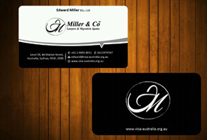 Business Card Design by Honneyjs for Miller& Co Lawyers & Migration Agents | Design: #3996833