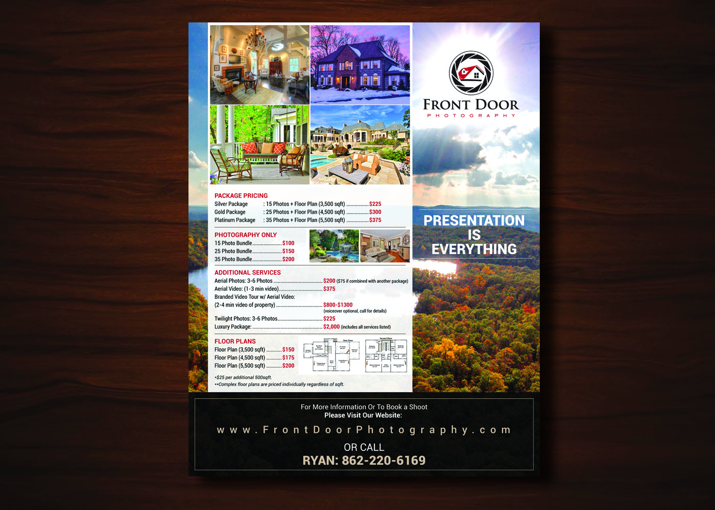 Flyer Design by uk for Front Door Photography, LLC | Design #6217563
