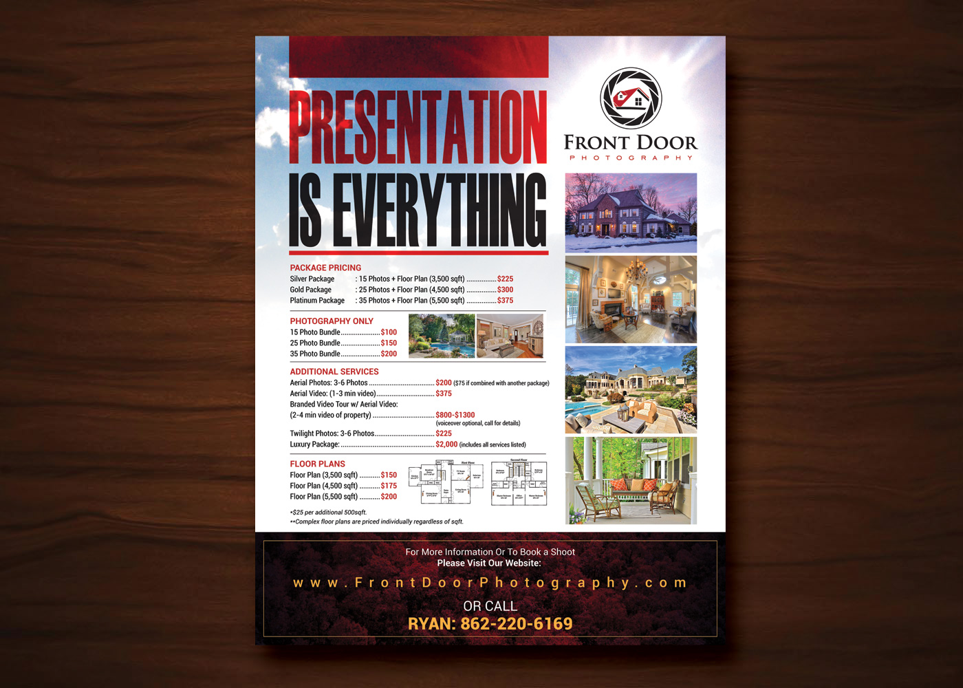 Flyer Design by uk for Front Door Photography, LLC | Design #6217576