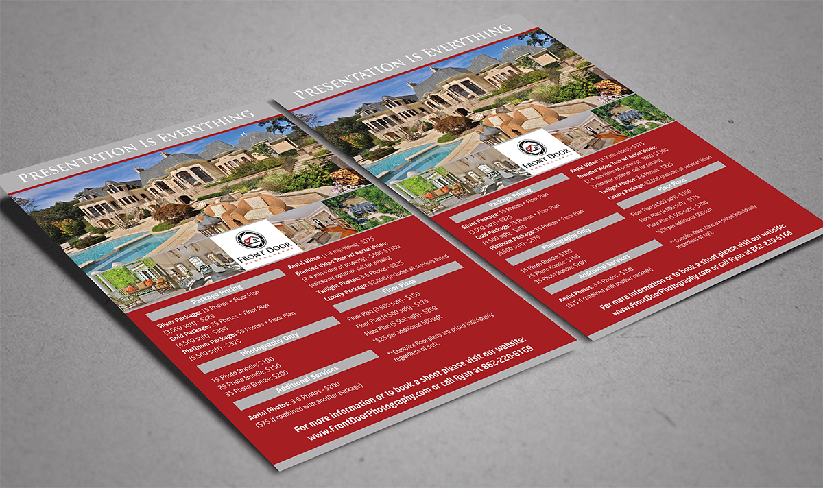 Design de Flyer par pjw-design pour Front Door Photography, LLC | Design #6207688