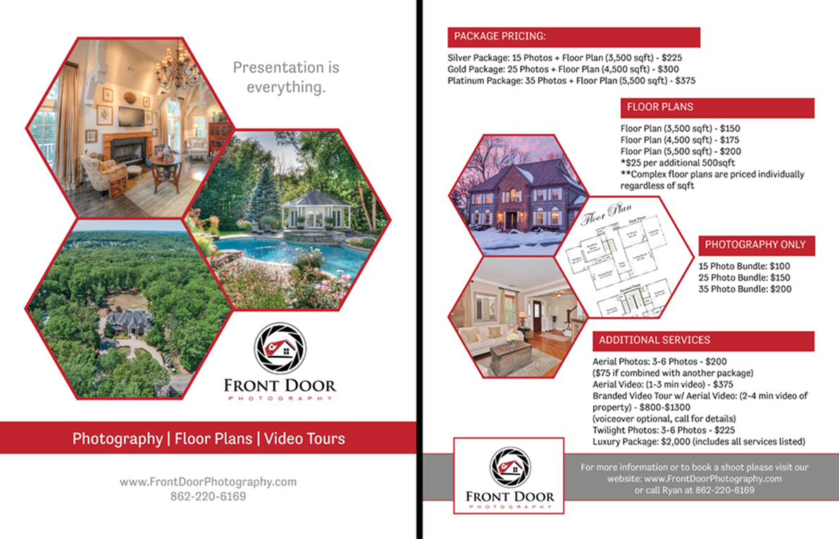 Flyer Design by Marcy M for Front Door Photography, LLC | Design #6220204
