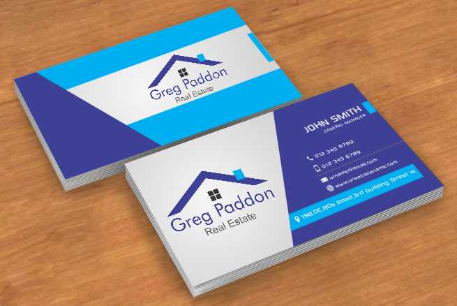 Diseño de Tarjeta de Presentación por AwsomeD para Greg Paddon Real Estate | Diseño #4000706