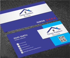 Diseño de Tarjeta de Presentación por AwsomeD para Greg Paddon Real Estate | Diseño: #4000716