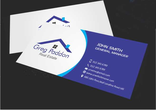 Diseño de Tarjeta de Presentación por AwsomeD para Greg Paddon Real Estate | Diseño #4000718