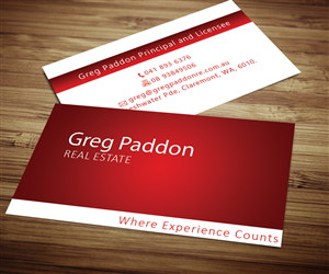 Diseño de Tarjeta de Presentación por ShantNiX para Greg Paddon Real Estate | Diseño: #3994668