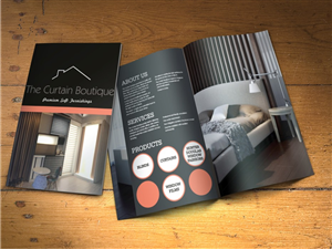 Catalogue Design by hema dhawan for The Curtain Boutique | Design: #4018347