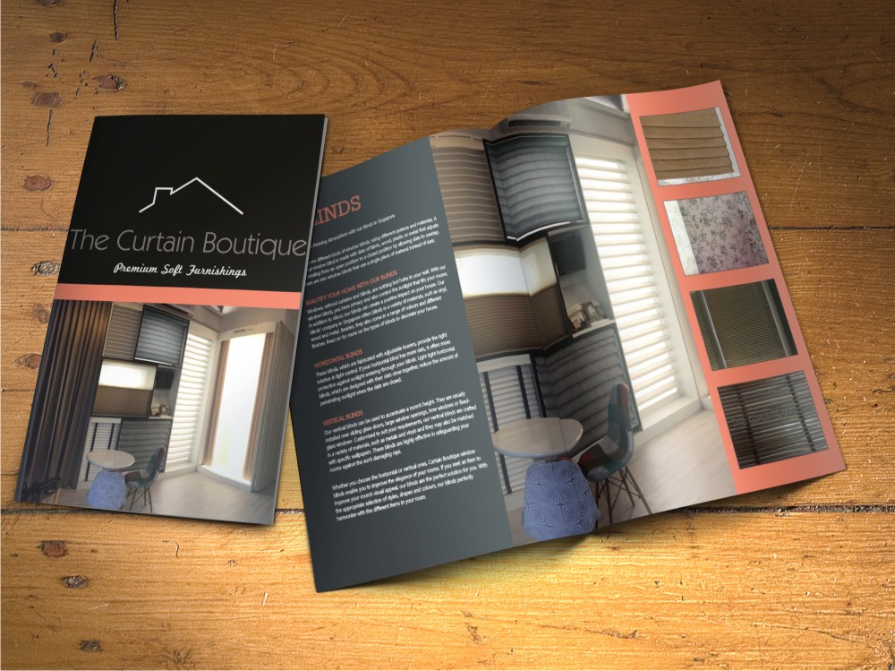Design de Catalogue par hema dhawan pour The Curtain Boutique | Design #4018348