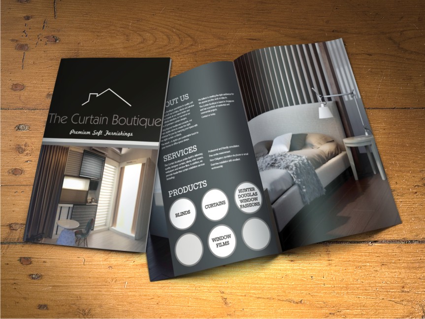 Catalogue Design by hema dhawan for The Curtain Boutique | Design #4024280