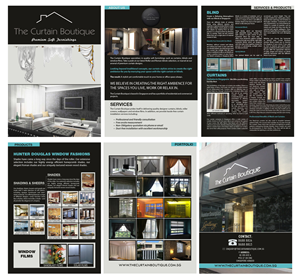 Catalogue Design by UrbainFX for The Curtain Boutique | Design: #4094822