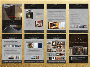 Catalogue Design by shitalkarkhanis26 for The Curtain Boutique | Design #4085448