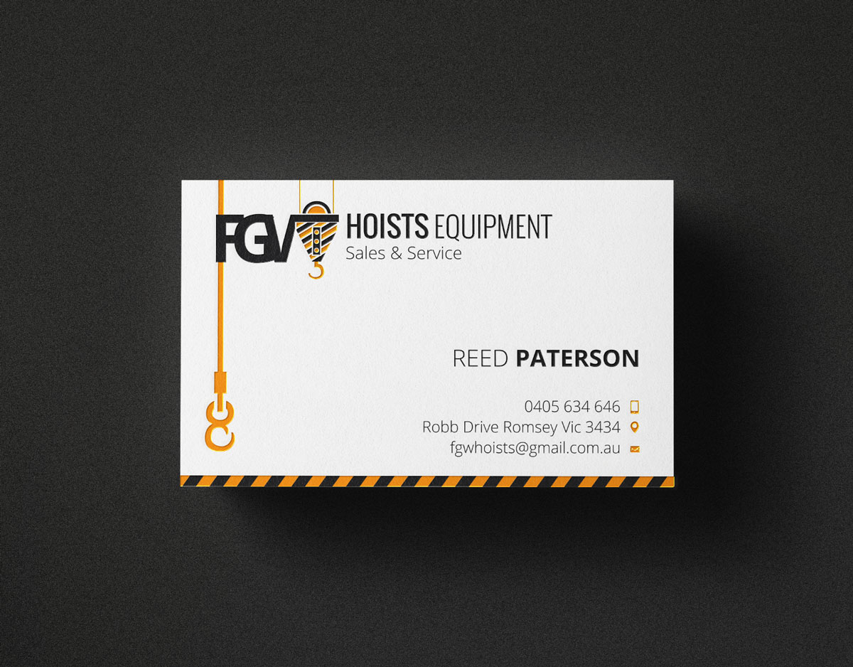 Visitenkarten-Design von stoodio.id für FGW Hoists | Design #3993556