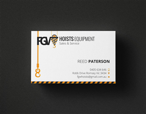 Business Card Design by stoodio.id for FGW Hoists | Design: #3993556