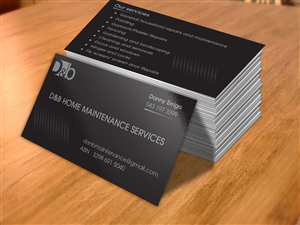 Business Card Design by cn graphic for D&B HOME MAINTENANCE SERVICES | Design: #3993044