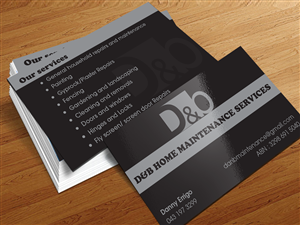 Business Card Design by cn graphic for D&B HOME MAINTENANCE SERVICES | Design: #3993075
