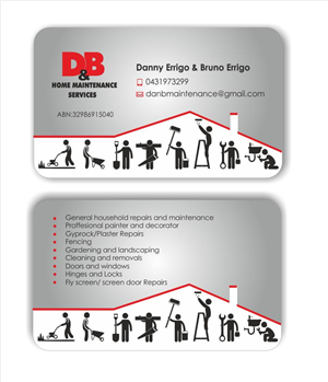 Business Card Design by IneseRo for D&B HOME MAINTENANCE SERVICES | Design: #4011143