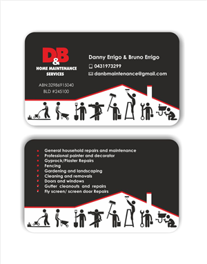 Business Card Design by IneseRo for D&B HOME MAINTENANCE SERVICES | Design: #4022255