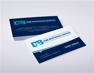 Business Card Design by logodentity for D&B HOME MAINTENANCE SERVICES | Design: #3991112