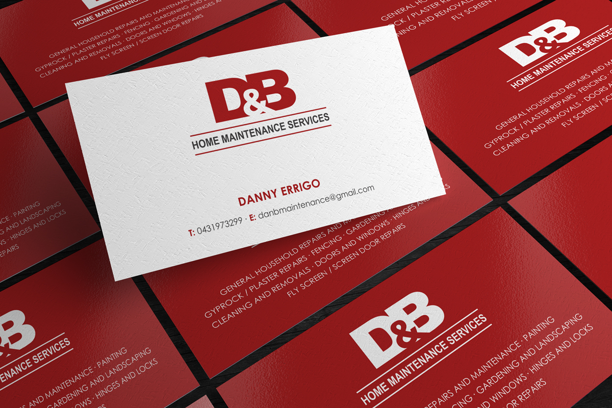 Diseño de Tarjeta de Presentación por logodentity para D&B HOME MAINTENANCE SERVICES | Diseño #3991117