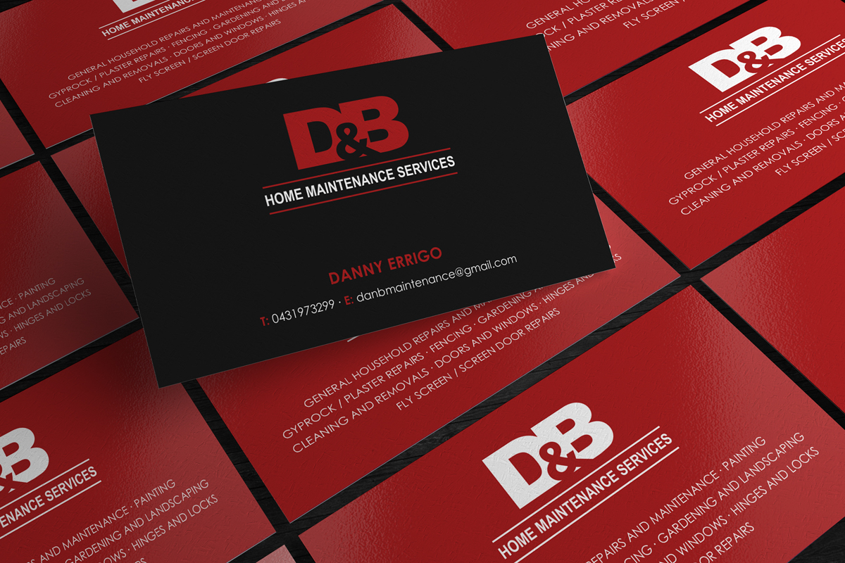 Business Card Design by logodentity for D&B HOME MAINTENANCE SERVICES | Design #3994237