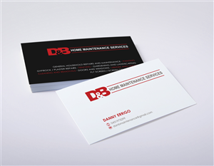 Business Card Design by logodentity for D&B HOME MAINTENANCE SERVICES | Design: #3994343