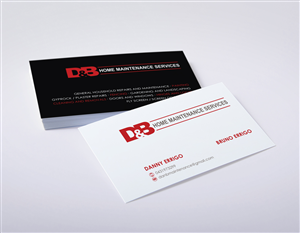Business Card Design by logodentity for D&B HOME MAINTENANCE SERVICES | Design: #4012666