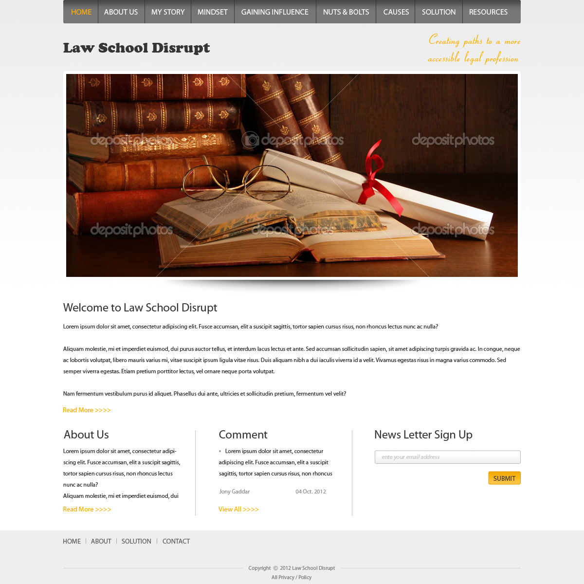 Wordpress Design by pb for this project | Design #1095866