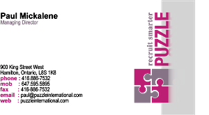 Business Card Design by Vanathy