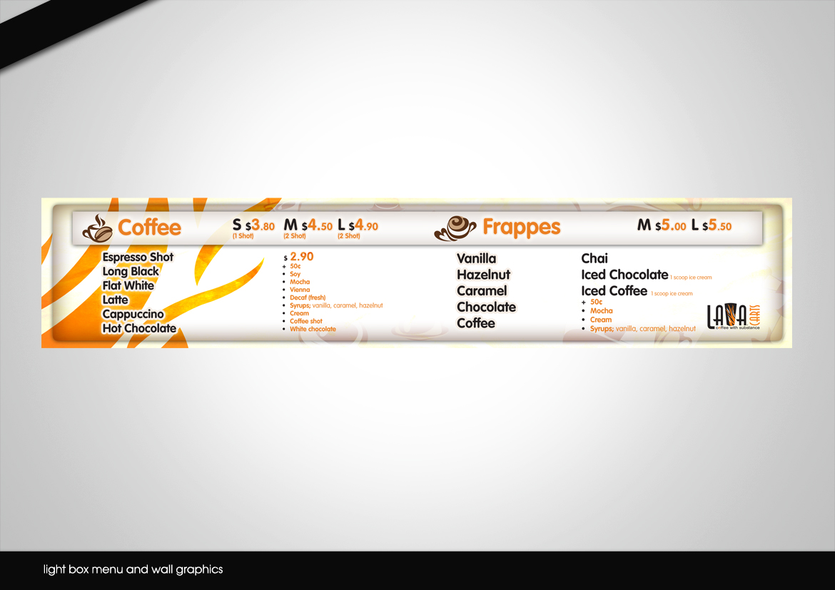 Diseño de Menú por disign para este proyecto | Diseño #1104490