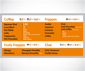 Menu Design by gogena for this project | Design: #1125986