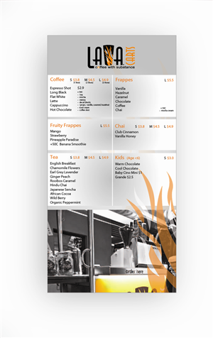 Menu Design by DAStudioDesigns for this project | Design: #1097299