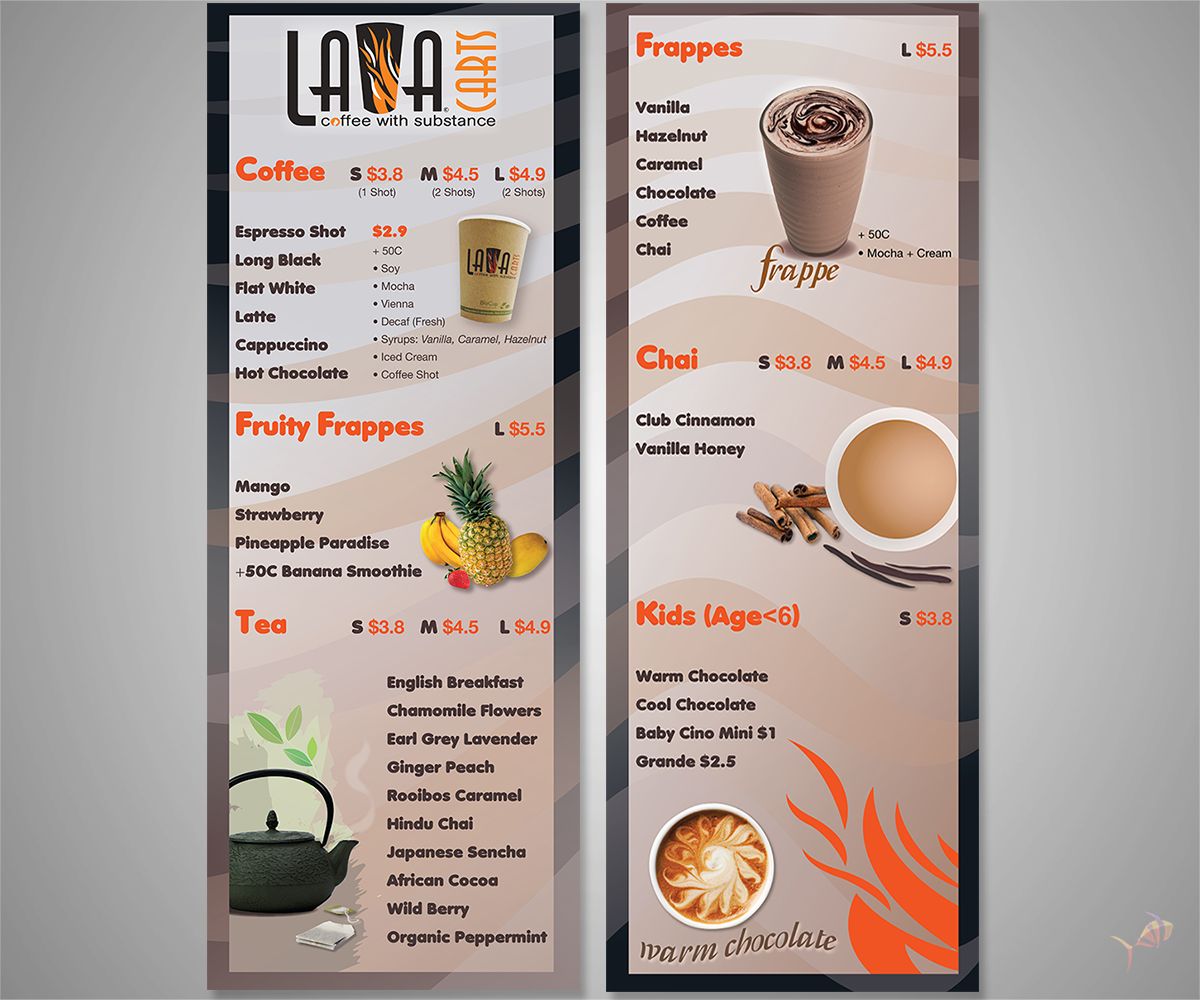 Menu Design by Meow Mix for this project | Design #1105409
