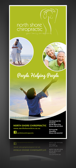 Chiropractor wanting creative graphic depicting power for pull up bannerstand | Diseño Gráfico por lookedaeng