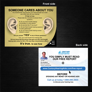 Postcard Design by uk for Century Hearing Aids | Design: #4011070